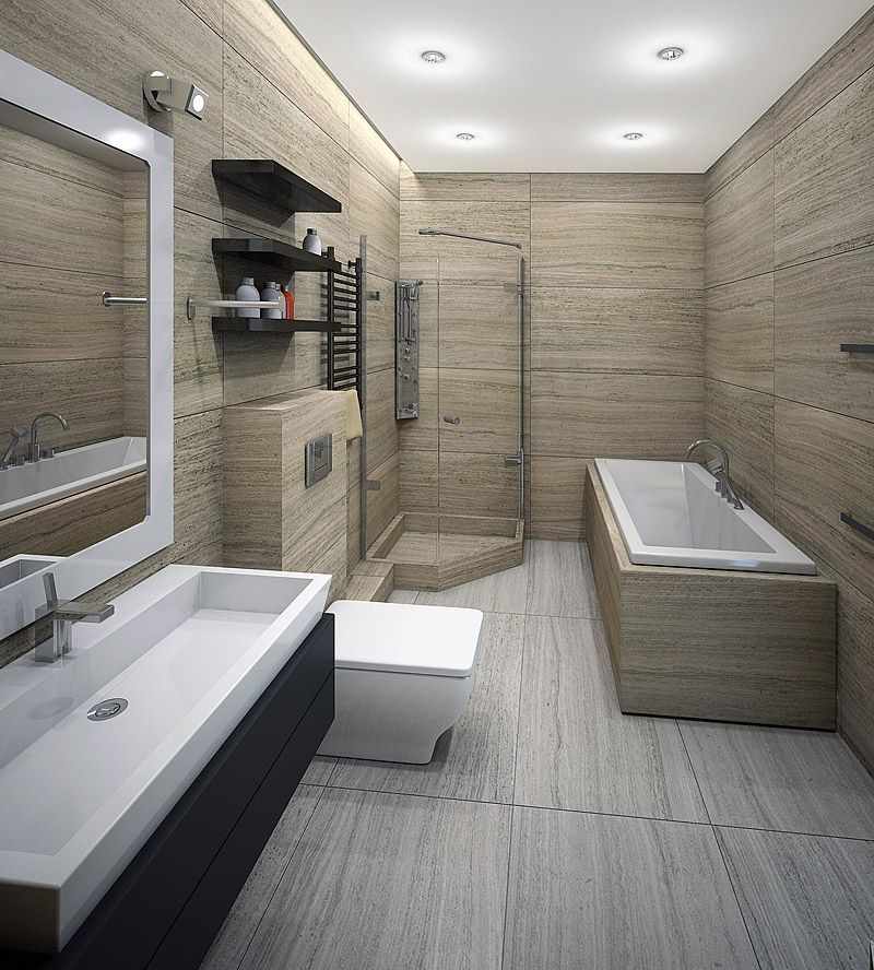 Кафель для ванной комнаты: фото дизайна - home-secret