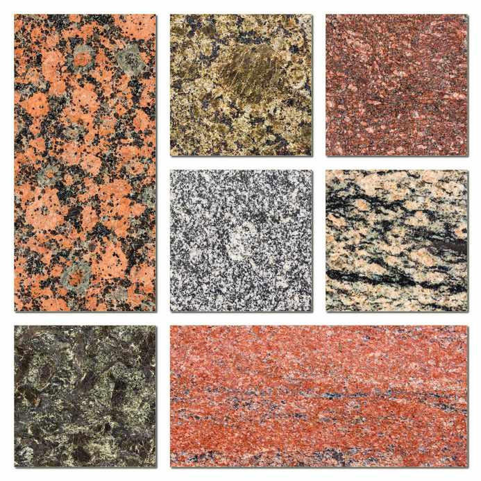 Granite samples collection