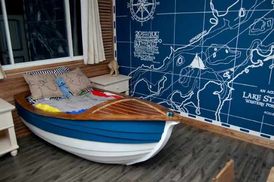 Детская комната в морском стиле.