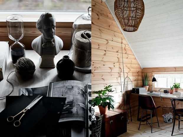 Необычный дом в Финляндии с черными акцентами в интерьере