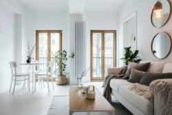 Белоснежный дизайн квартиры в Швеции