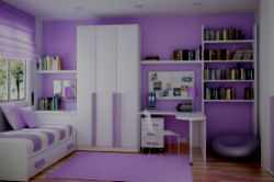 Фиолетовая детская комната.