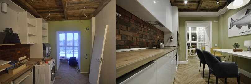 Мебель в кухне: до и после