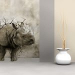 Носорог на стене