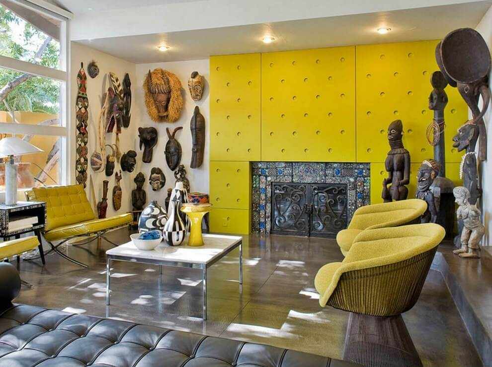 Стеновые панели в отделке интерьера в африканском стиле