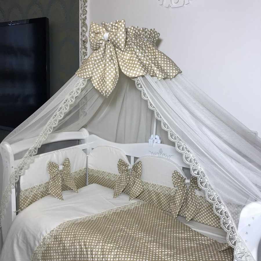 Декор балдахина детской кроватки
