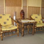 Столик и кресла из бамбука
