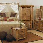 Мебель из бамбука в спальне