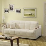 Белый мягкий диван