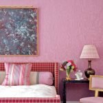 Оттенки розового в дизайне спальни