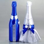 Свадебные наряды на бутылках