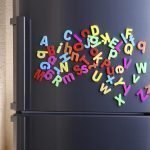 Магнитные буквы на холодильнике