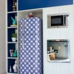Синяя пленка для декора холодильника