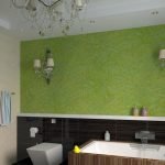 Зеленая стена в дизайне комнаты