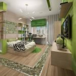 Зеленый цвет в дизайне квартиры