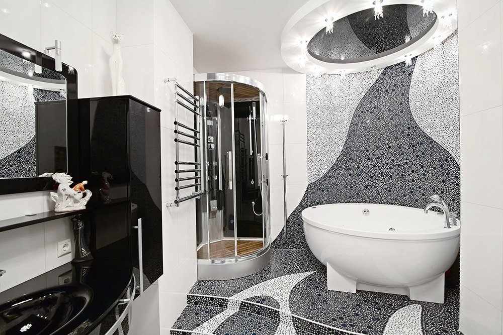 Дизайнерский интерьер ванной комнаты