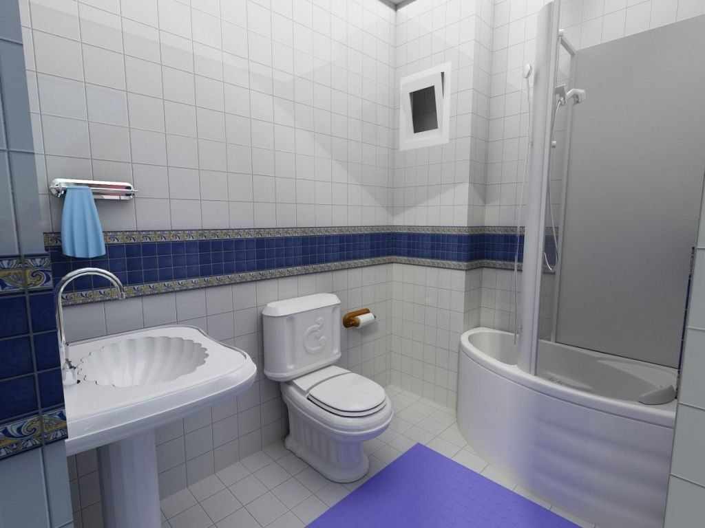 Ванная комната в квартире 50 кв м