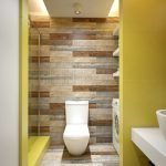 Желто-коричневые тона в дизайне ванной комнаты