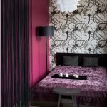 Фиолетовый в дизайне спальни