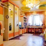 Оранжевая детская комната