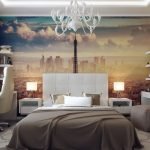 Дизайн спальни с пейзажными фотообоями