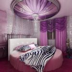 Спальня с необычным дизайном