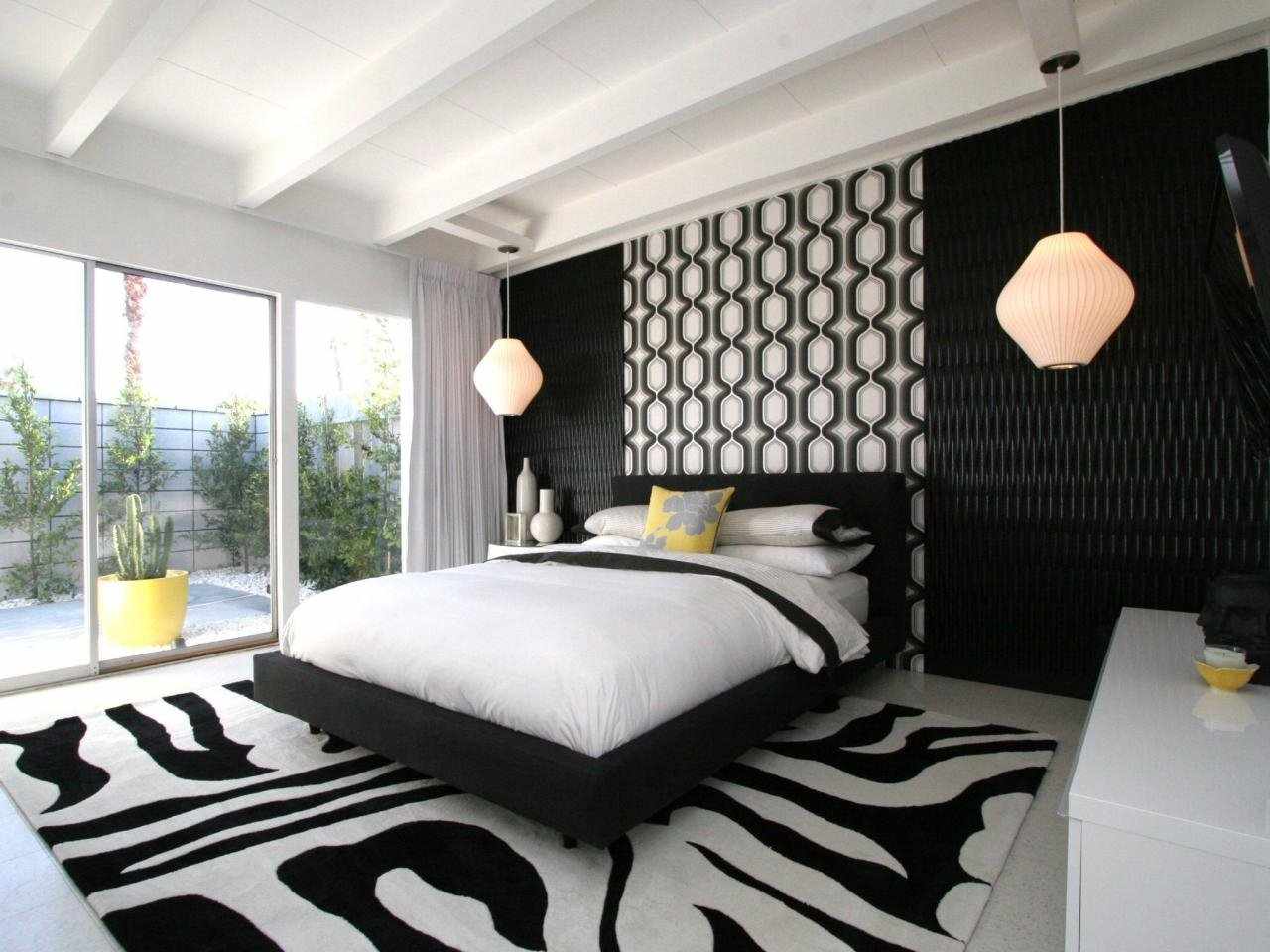 Контрастный дизайн спальни