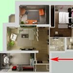 Вариант 3D дизайн-проекта трехкомнатной квартиры