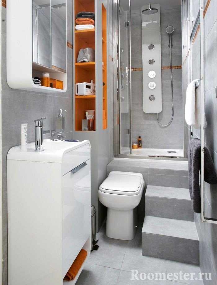 Хай-тек дизайн ванной комнаты