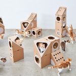 Игровой комплекс из картона для кошки