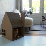 Домик для кошки из гофрированного картона