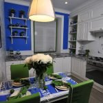 Синий цвет в дизайне кухни