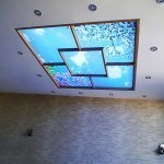 Виртуальное окно с подсветкой на потолке