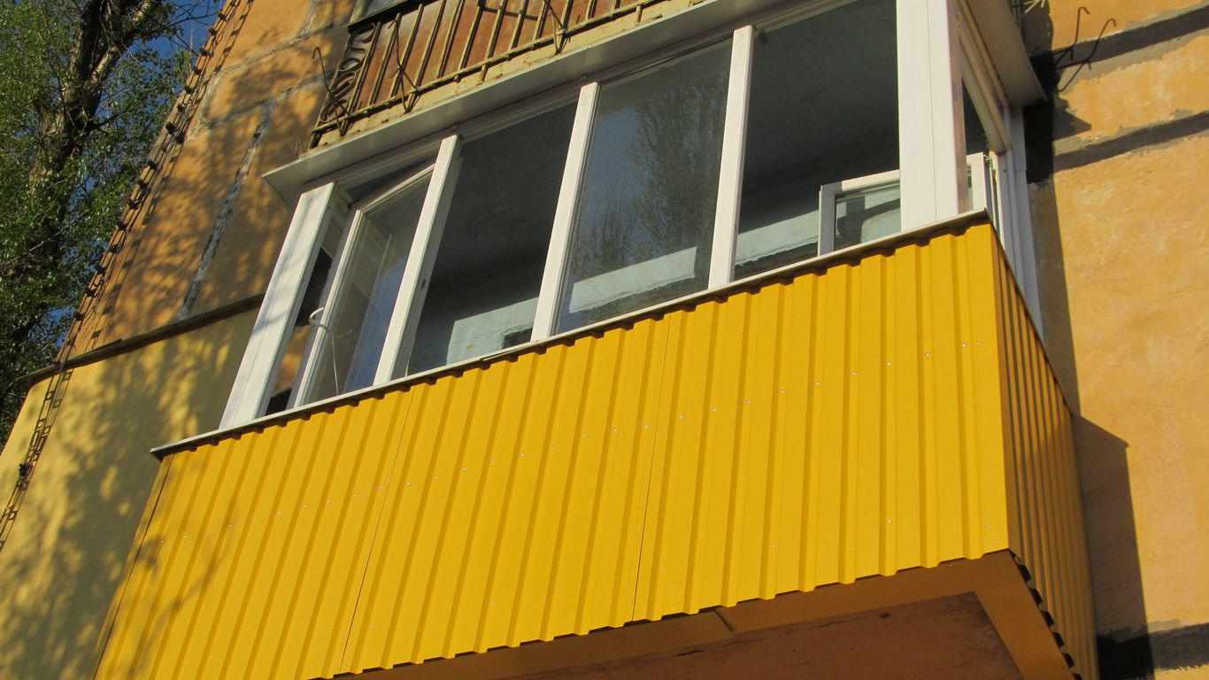 Наружная покраска балкона