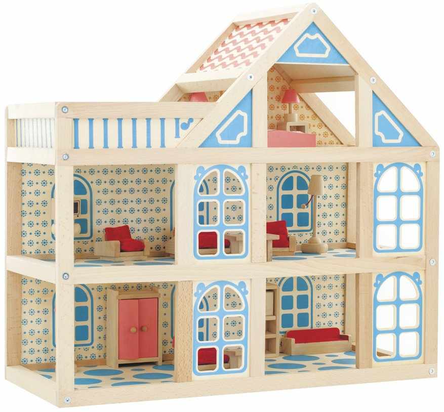 Двухэтажный игрушечный домик
