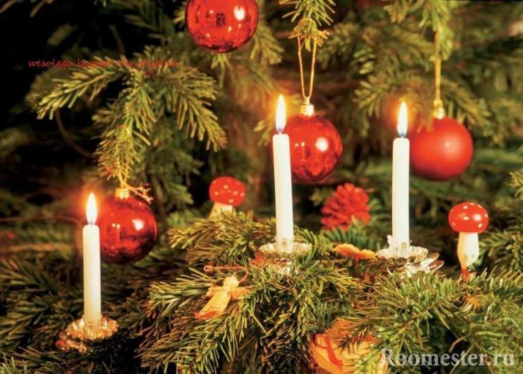 Свечи на елке
