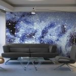Космическая мозаика на стене