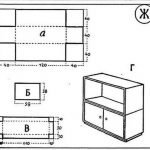 Схема картонной мебели