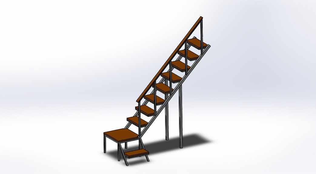 Лестница 3d модель