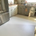 Заливной пол на кухне