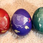 Звери на пасхальных яйцах