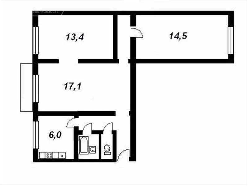 Планировка 3-х комнатной квартиры в хрущевке