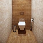 Фактурная плитка в дизайне туалета