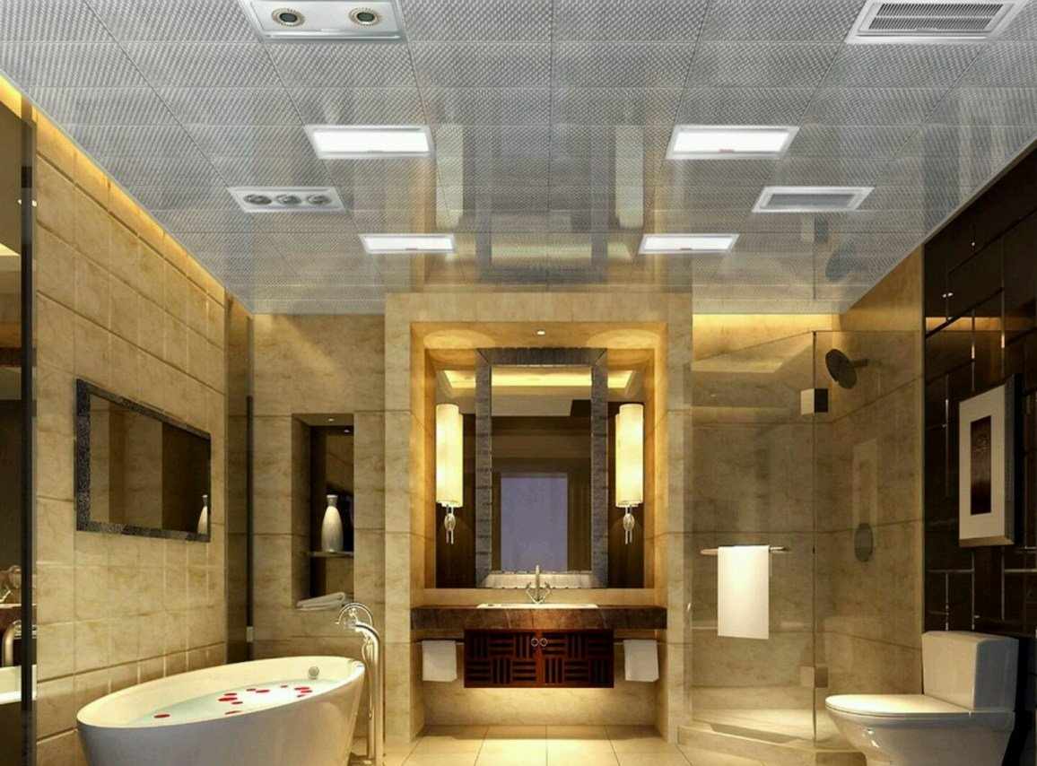 Кассетный потолок в ванной