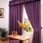 Фиолетовые плотные шторы