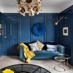 Синий цвет в дизайне комнат