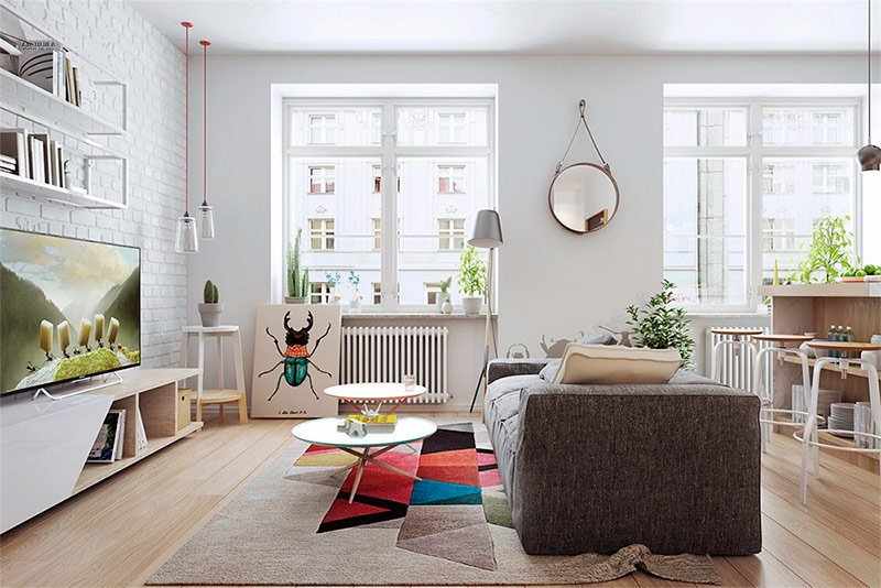 Мебель в интерьере в скандинавском стиле