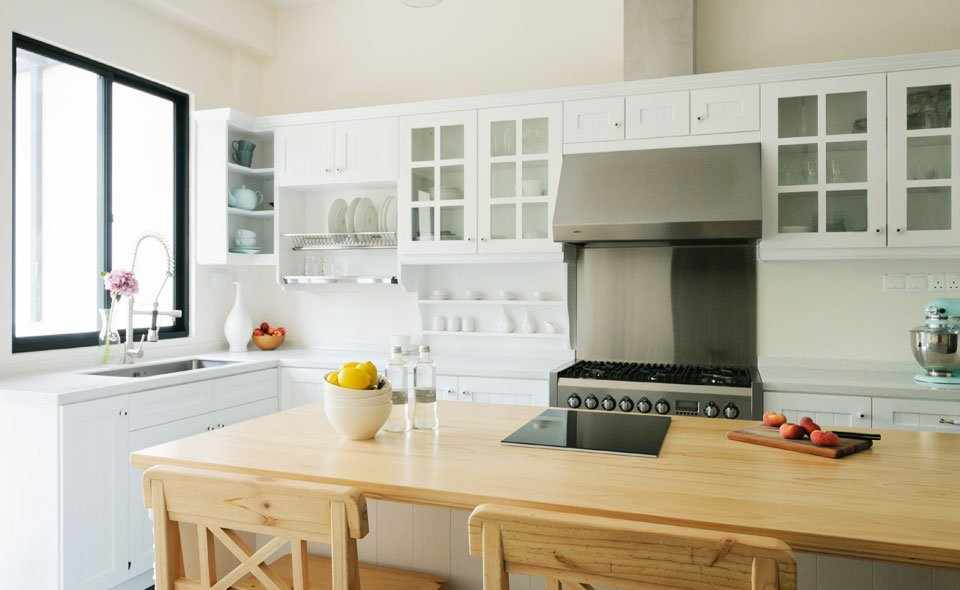 Мебель на кухне в скандинавском стиле
